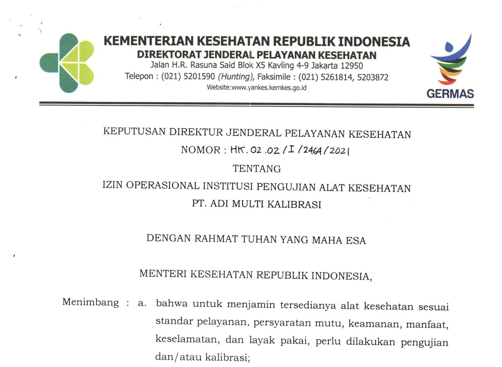 SK IJIN OPERASIONAL_1 SK IJIN OPERASIONAL_1